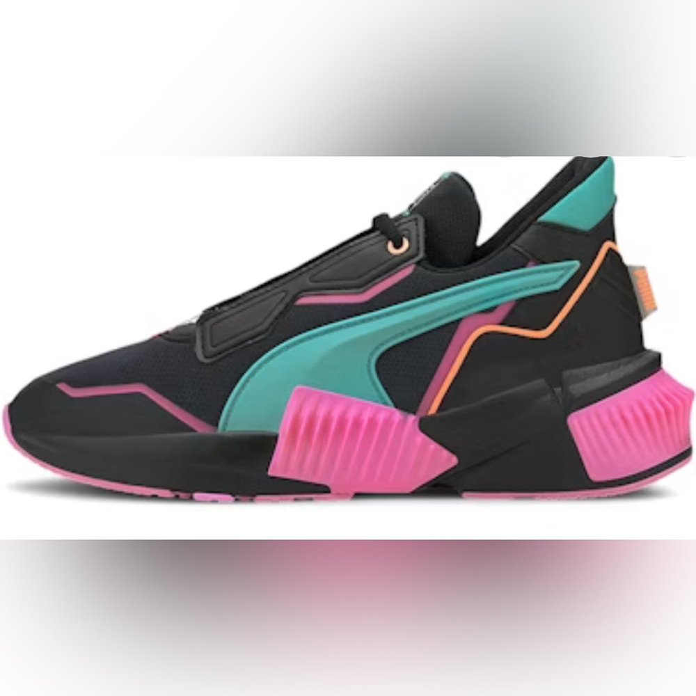 Women First Mile x Puma Provoke XT 'Black Luminous Pink' 194110-01 shoe size 8.5